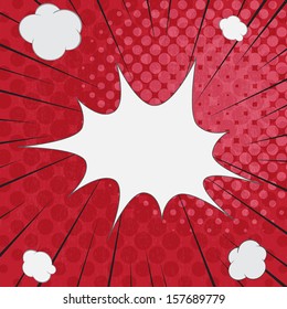 Comic style vector background