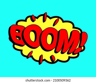 Comic style vector cool sticker. Bubble label, speech sticker with word for comics book. Humor pop balloon illustration.