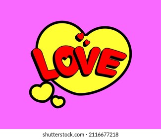 Comic style vector cool sticker. Bubble label, speech sticker with word for comics book. Humor pop balloon illustration.