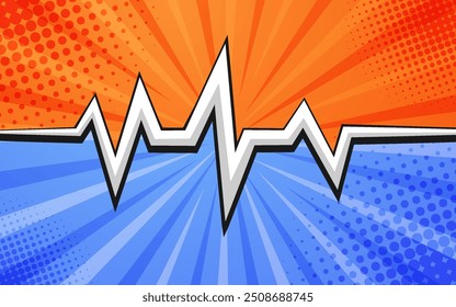 Comic-Stil Tapete oder Hintergrund