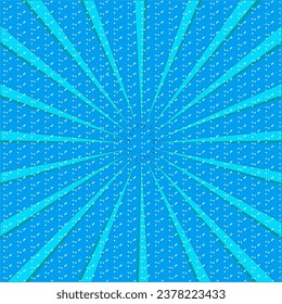 comic sun brust vector background with adobe illustrator