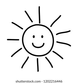 Comic Sun Sun Drawing Stock Vector (Royalty Free) 1202216446 | Shutterstock