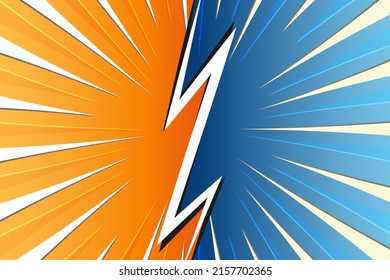 Comic sunburst abstract background design