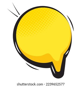 Comic-Talkblase-Pop-Kunst einzeln