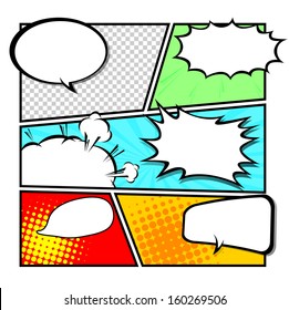 comic template Vector