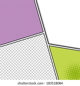 comic template Vector 