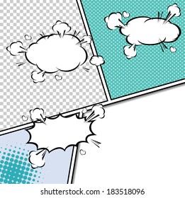 comic template Vector 