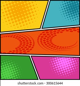 comic template Vector Pop-Art 