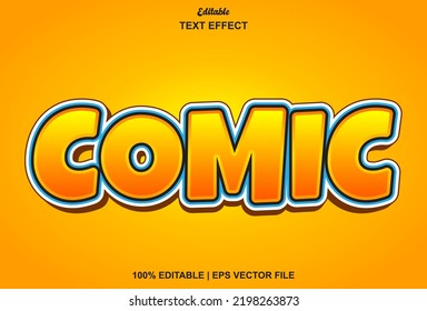 comic text effect and editable