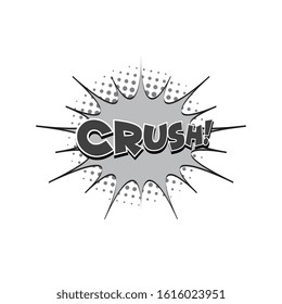 Comic Text, Pop Art style.Cartoon sound effect illustration