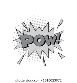 Comic Text, Pop Art style.Cartoon sound effect illustration