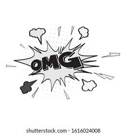 Comic Text, Pop Art style.Cartoon sound effect illustration