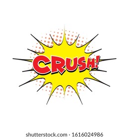 Comic Text, Pop Art style.Cartoon sound effect illustration