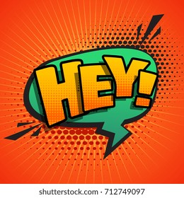 comic text sound effect illustration in pop style art
