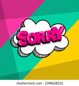 comic text sound effects pop art style. Vector speech bubble word and short phrase cartoon expression illustration. Comics book colored background template.
