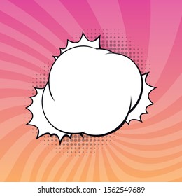 Comic Text Speech Bubble Background