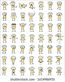 Comic Thief - Different Set of Concepts Vector illustrations