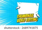 Comic thumbnail video editing background art
