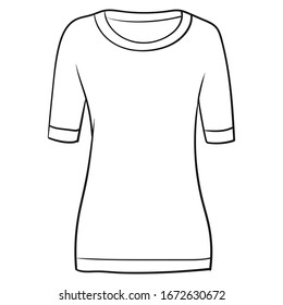 comic t-shirt for placing logos and text. monochrome, wallpaper, illustration, isolated, vector.