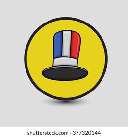 Comic USA Hat Vector