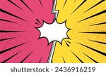 Comic versus battle background template