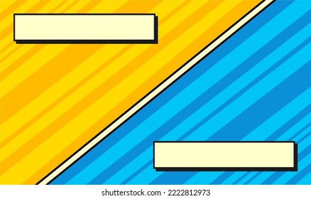 Comic versus battle fight template background