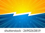 Comic versus battle template background. Vector illustration.