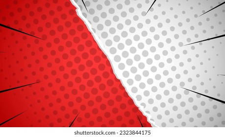 Comic versus Colorful vintage background in pop art retro comic style. Vector Illustration 
