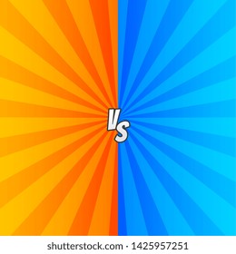 comic versus styl background with zoom rays