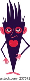 Comic Vibrant Halloween character. Illustration in modern cartoon style