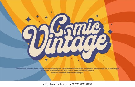 Comic vintage classic background art