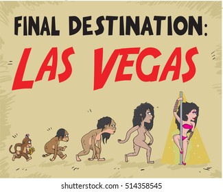 Comic woman evolution from monkey/ editable Eps 10.
