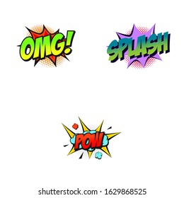 Comic Word Sound Effect Vector Stock