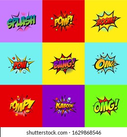 Comic Word Sound Effect Vector Stock