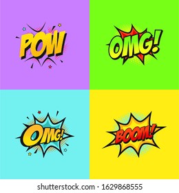 Comic Word Sound Effect Vector Stock