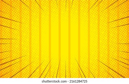 comic yellow abstract burst background