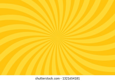 comic yellow background Cartoon Style. Sunlight. Vector Illustration.