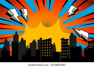 comic zoom background vector free