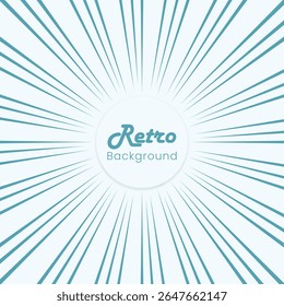 comic zoom burst background with radial speed lines. manga-style velocity effect, pop art design. perfect for cartoon, anime, action scenes, and retro comic art vector.
