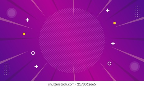 Comic zoom focus lines background	