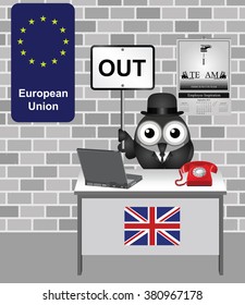 Comical bird campaign manager for the vote to exit the European Union in the United Kingdom referendum
