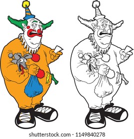 Comical Clowns with Make-up