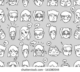 comical expressions background