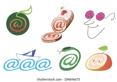 Comical and unexpected use of a separator between the domain name and e-mail