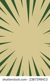 Comics background. Abstract comics lines backdrop. Bright sunrays lines. Design frames for title book. Texture explosive. Beams action. Pattern motion flash. Rectangle fast boom. Vector illustration