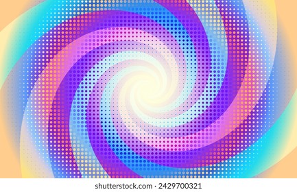 Comics background. Abstract comics lines backdrop. Halftone circle. Texture explosive. Vector illustration