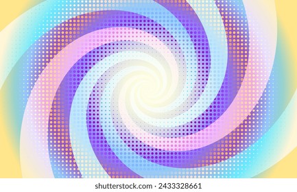 Comics background. Abstract comics lines backdrop. Halftone circle. Texture explosive. Vector illustration