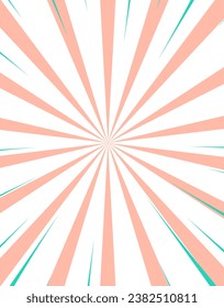 Comics background, flamingo and blue colors. Abstract comics lines. Vector graphic. 