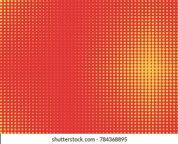 Comics background halftone dots, pop art retro style. Vector illustration.