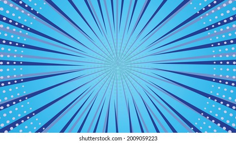 Comics background. Pop art or retro comics style effect. Vector illustration. blue background